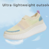 Platform Sneakers for Women Slip on Knit Chunky Fashion Casual Retro Braided Tennis Lightweight Walking Shoes - Image 3